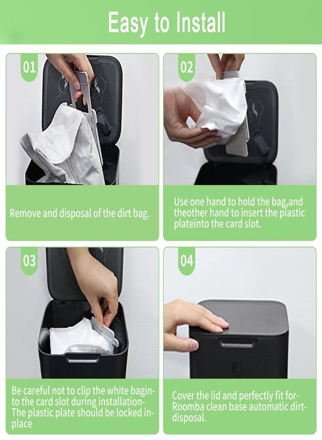 قطع غيار لروبوت التنظيف iRobot Roomba E5 E6 E7 i2 i3 i3+i4 i4+ i5 i5+ i6 i6+ i7 i7+ i8 i8+/Plus i1 E ij Series، تتضمن: مجموعة واحدة من فرش التنظيف الدوارة متعددة الأسطح، 4 أكياس للمكنسة الكهربائية، 4 فلاتر، 4 فرش جانبية. - Image 5